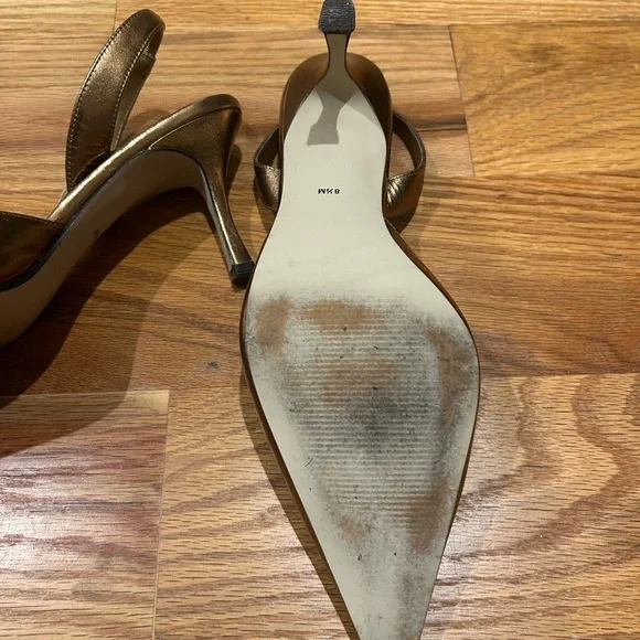 Karen Scott Bronze Sling Back Heels 👠 - Picture 5 of 7